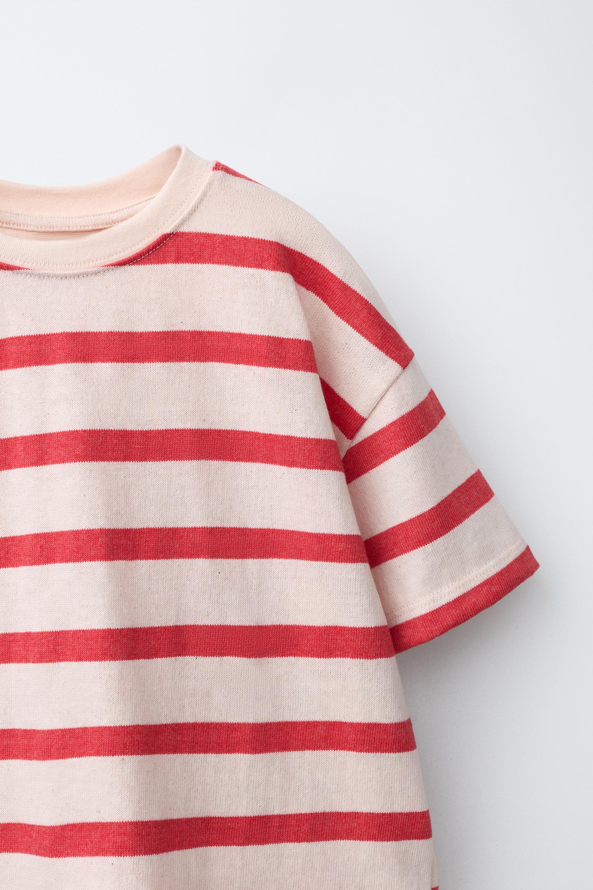 ENSEMBLE JOGGING T-SHIRT ET BERMUDA À RAYURES